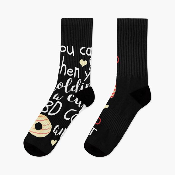 Item preview, You Cant Be Sad When Holding CBD Coffee Donut designed and sold by AidanCliftont.