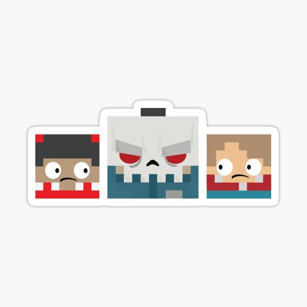 Slayaway Camp - Square Killer and Victims Sticker