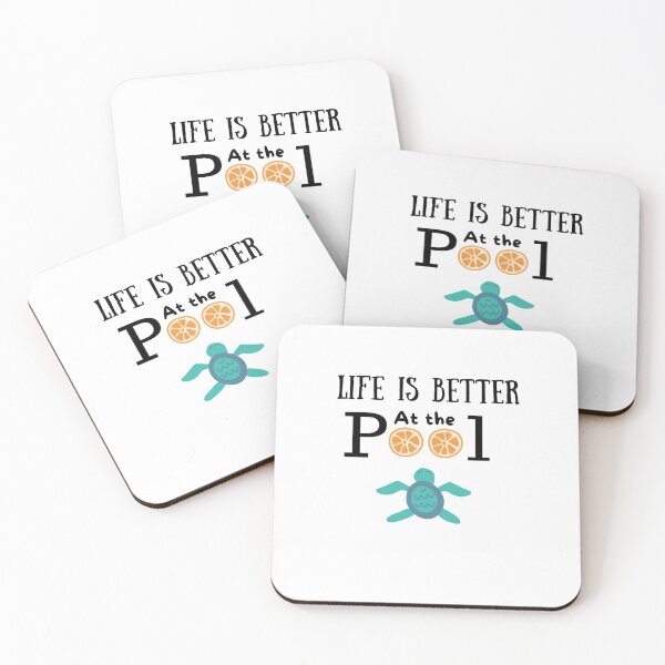 Item preview, Life is better at the pool cool turtle designed and sold by Socool101.