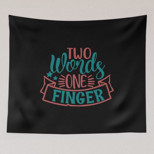 Item preview, Two Words One Finger designed and sold by Gevover.