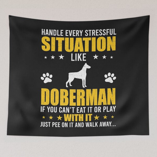 Item preview, Handle Stressful Situation Doberman Dog Lovers Premium designed and sold by kerricqkat.