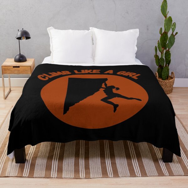 Aperçu de l'œuvre Grimper comme une fille Citation Extreme Sport créée et vendue par mirzadesign.