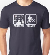 Problem Solved Mountain Biking Unisex T-Shirt