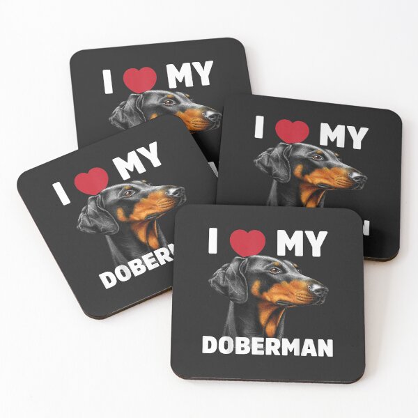 Item preview, I Love My Doberman T-shirt designed and sold by kerricqkat.