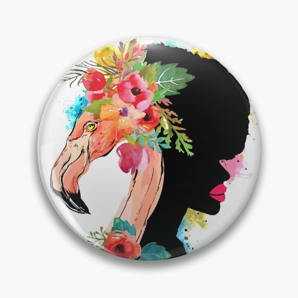 Item preview, African woman Flamingo  designed and sold by Nora Gad.