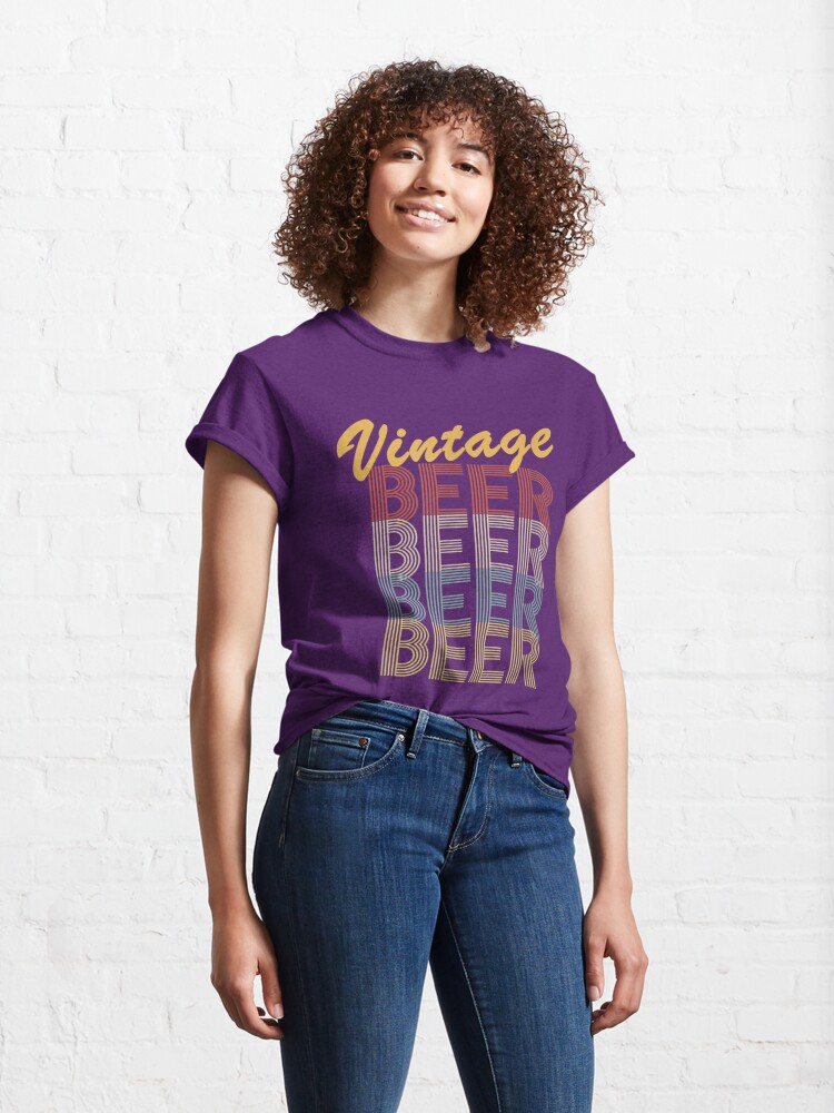 Vintage Beer Graphic Gift International Beer Day Classic T-Shirt