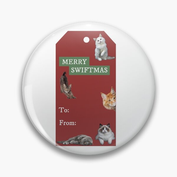 Item preview, Merry Swiftmas - Taylor Swift Christmas Present Tag designed and sold by bombalurina.