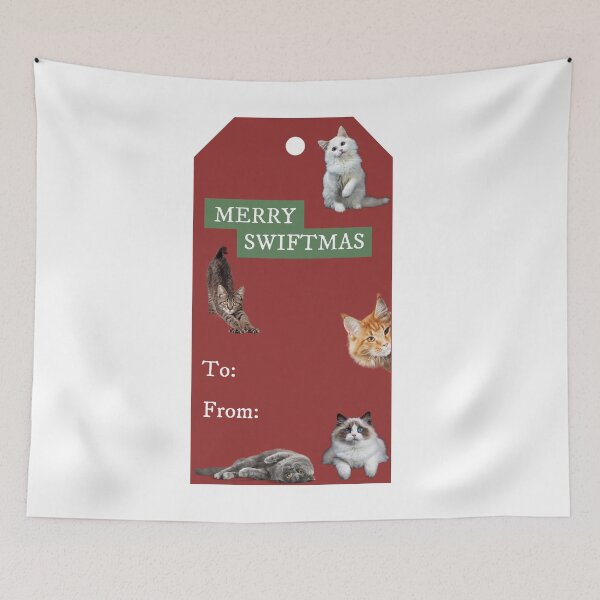 Item preview, Merry Swiftmas - Taylor Swift Christmas Present Tag designed and sold by bombalurina.
