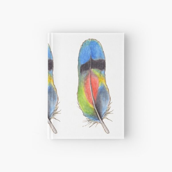 Floating Feather Hardcover Journal