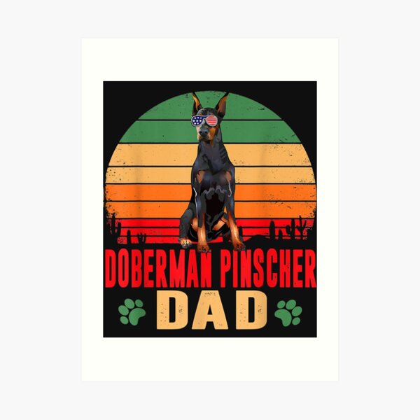 Impressions Artistiques Sur Le Theme Doberman Pinscher Bleu Redbubble