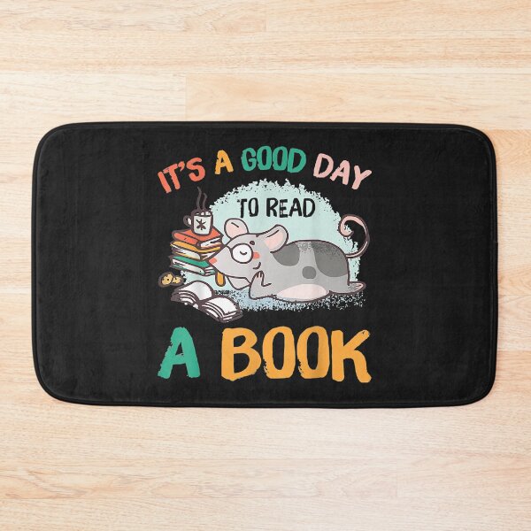 Item preview, It's A Good Day To Read Book Reading Lover Retro Mouse designed and sold by adrianajaue.
