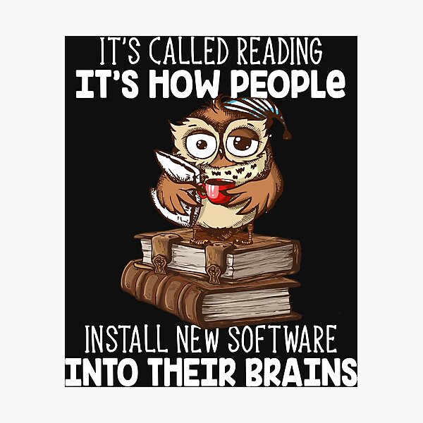 Item preview, It's Called Reading Install Software Into Brain Owl Coffee Long Sleeve designed and sold by adrianajaue.