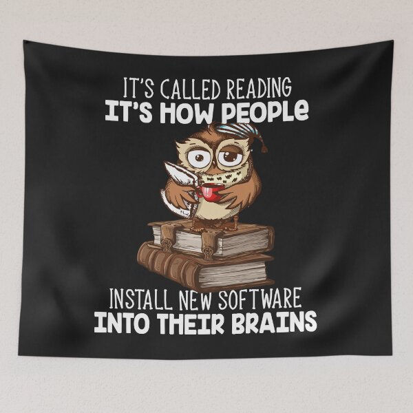 Item preview, It's Called Reading Install Software Into Brain Owl Coffee Long Sleeve designed and sold by adrianajaue.