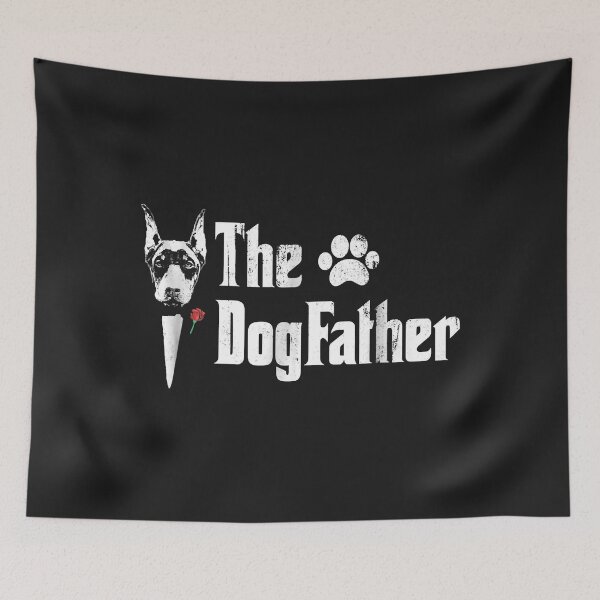 Item preview, Mens The Dogfather Doberman pinscher Dog Dad Tshirt Father's Day designed and sold by kerricqkat.