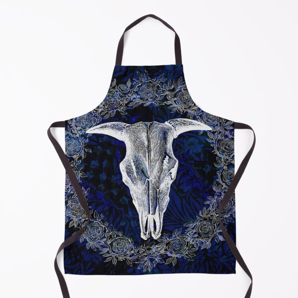 Item preview, floral skull print designed and sold by redstitchlab.