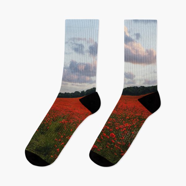 Item preview, Poppy Field Sunrise designed and sold by rawshutterbug.