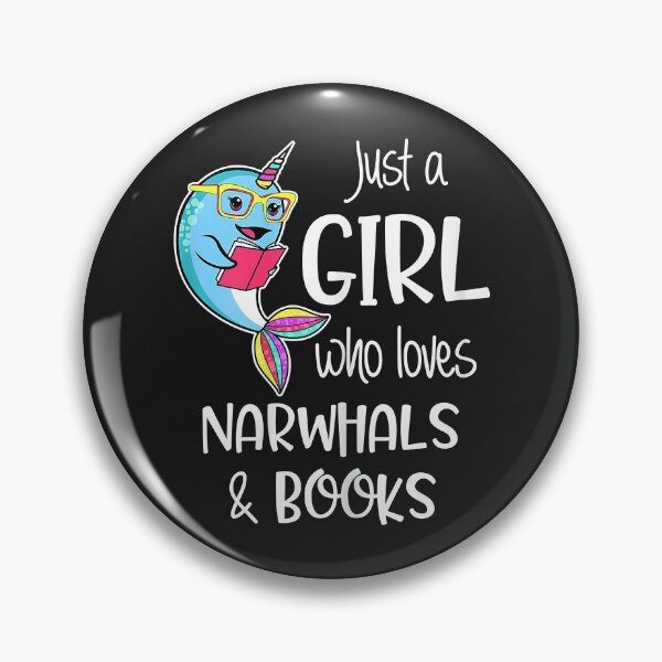 Item preview, Just A Girl Who Loves Narwhals & Books Women Book Lovers designed and sold by adrianajaue.