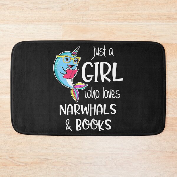 Item preview, Just A Girl Who Loves Narwhals & Books Women Book Lovers designed and sold by adrianajaue.
