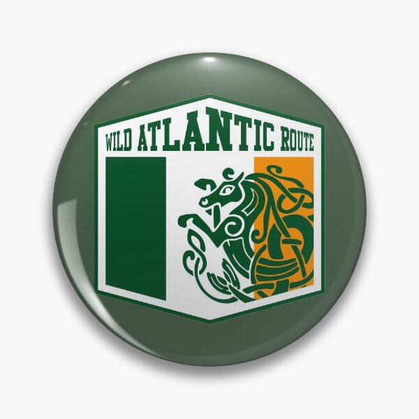 Item preview, Ireland - Wild Atlantic Route - Irish Flag Celtic Sea Horse Design designed and sold by ROADTROOPER.