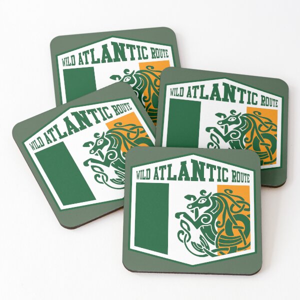 Item preview, Ireland - Wild Atlantic Route - Irish Flag Celtic Sea Horse Design designed and sold by ROADTROOPER.