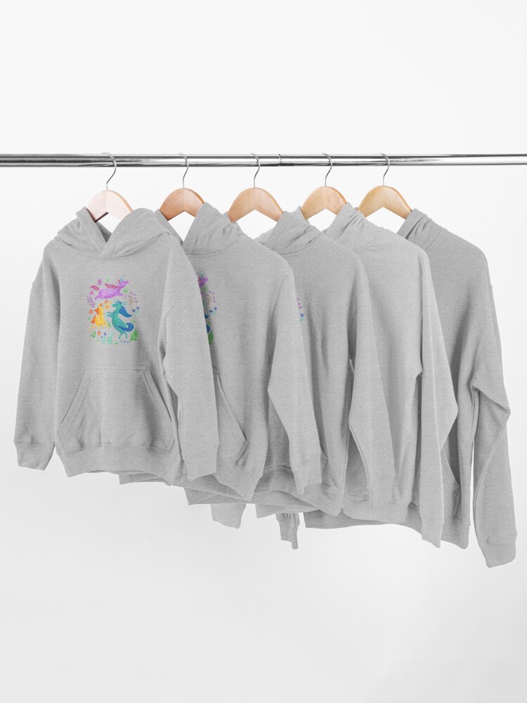 Alternate view of Unicorn Dreams Kids Pullover Hoodie
