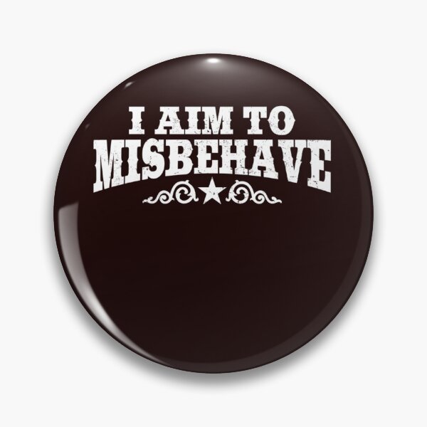 Item preview, I Aim to Misbehave White Classic TShirt4125 designed and sold by NikolasOrtiz.
