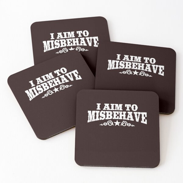 Item preview, I Aim to Misbehave White Classic TShirt4125 designed and sold by NikolasOrtiz.