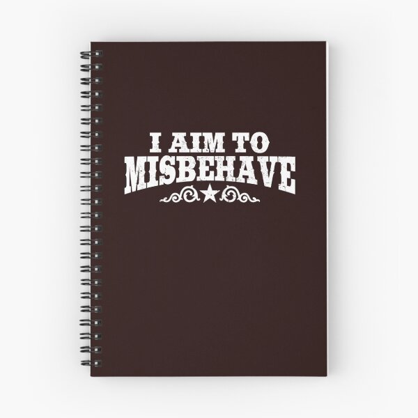Item preview, I Aim to Misbehave White Classic TShirt4125 designed and sold by NikolasOrtiz.
