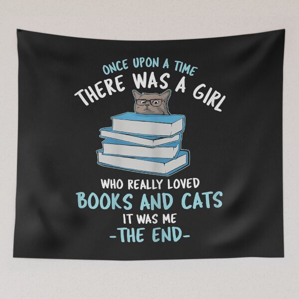 Item preview, Once upon a time there was a girl who loved cats and books designed and sold by adrianajaue.