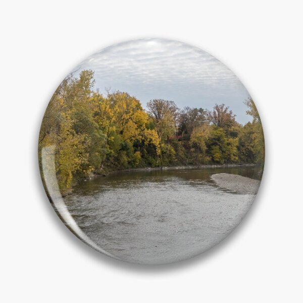 Item preview, Silver River Flow - Autumn at the Humber River in Toronto Ontario Canada designed and sold by Georgia Mizuleva.
