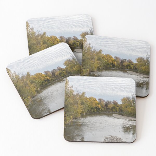 Item preview, Silver River Flow - Autumn at the Humber River in Toronto Ontario Canada designed and sold by Georgia Mizuleva.