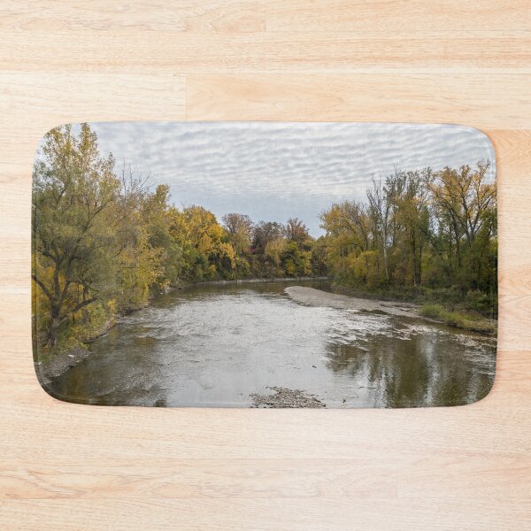 Item preview, Silver River Flow - Autumn at the Humber River in Toronto Ontario Canada designed and sold by Georgia Mizuleva.