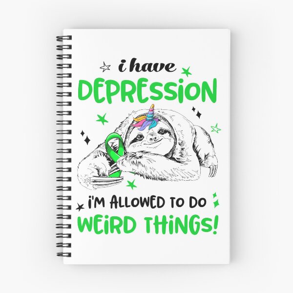 Item preview, I have Depression i'm allowed to do Weird Things designed and sold by ElizabethS809.