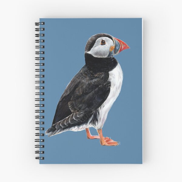 Item preview, Puffin on a blue background designed and sold by Kathryn Green.
