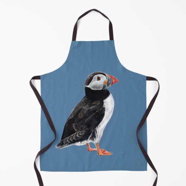 Item preview, Puffin on a blue background designed and sold by Kathryn Green.