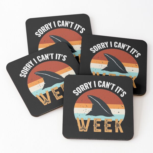 Item preview,  Vintage Sorry I Can't It's Week Funny Shark Gift T-Shirt designed and sold by AMZBlacKStore.