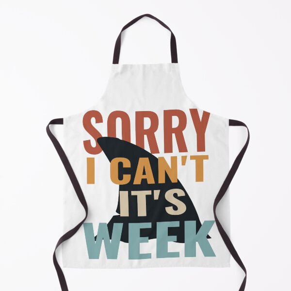 Item preview, Vintage Sorry I Can't It's Week Funny Shark Gift T-Shirt designed and sold by AMZBlacKStore.