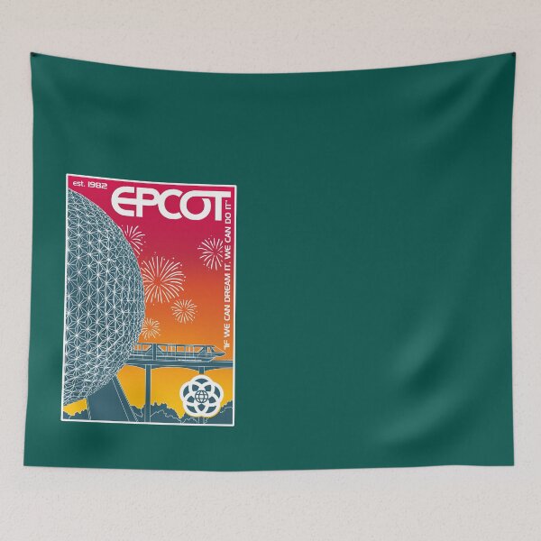 Item preview, Epcot Center (Retro Rainbow) designed and sold by Cammi Friederichs.