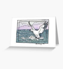 Snow Goose Watercolor Greeting Card
