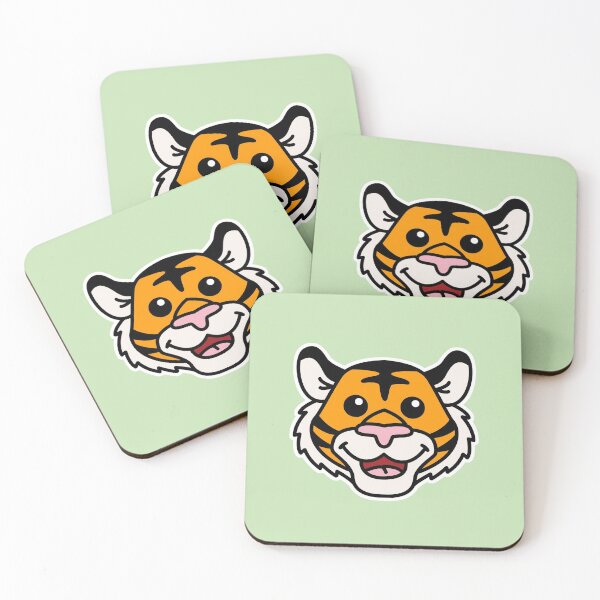 Item preview, Tiger head cute cartoon drawing designed and sold by happypapertime.