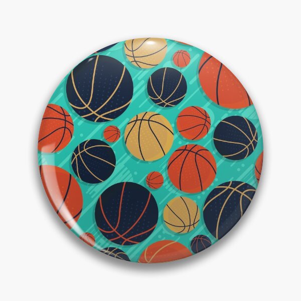 Item preview, Basketballs retro pattern designed and sold by k9printart.