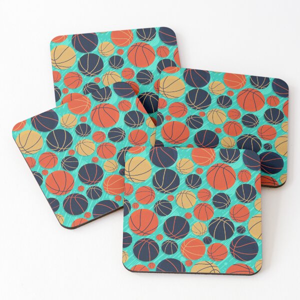 Item preview, Basketballs retro pattern designed and sold by k9printart.