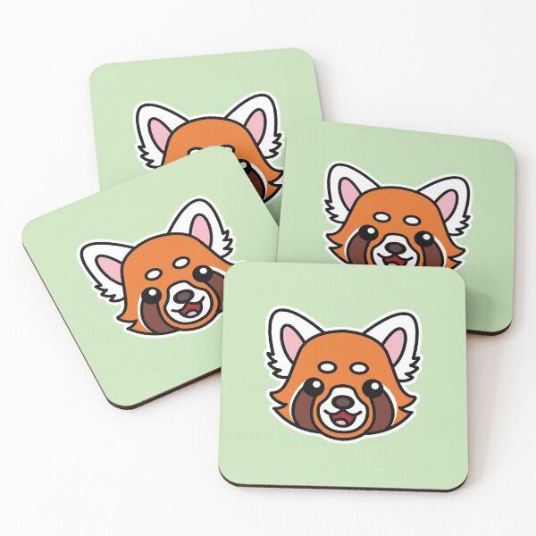 Item preview, Red panda head cute cartoon drawing designed and sold by happypapertime.