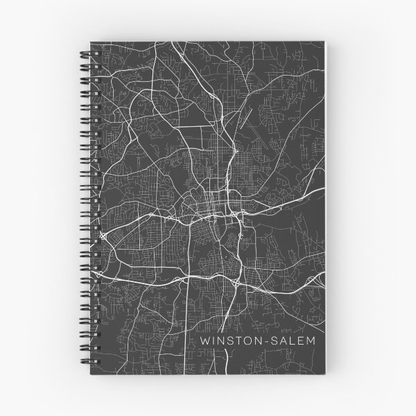 Item preview, Winston-Salem Map, Estados Unidos - Gray designed and sold by MainStreetMaps.