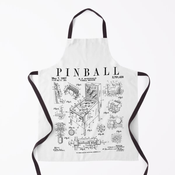 Item preview, Pinball Arcade Gaming Machine Vintage Gamer Patent Print designed and sold by GrandeDuc.