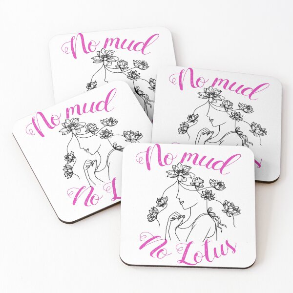 Item preview, No Mud No Lotus Yoga Meditation Quote designed and sold by JapanBubble.