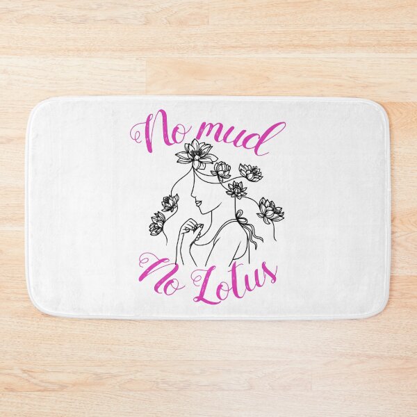 Item preview, No Mud No Lotus Yoga Meditation Quote designed and sold by JapanBubble.