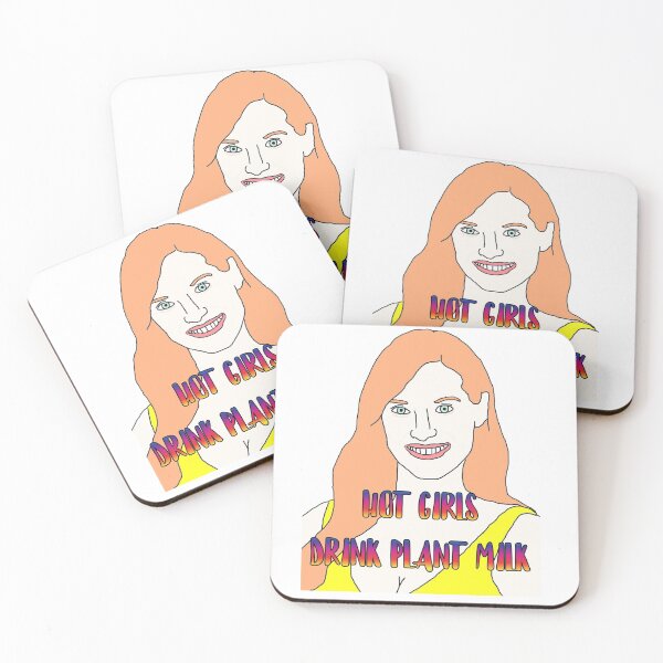 Item preview, Hot Girls Drink Plant Milk designed and sold by RevolutionInPaint.