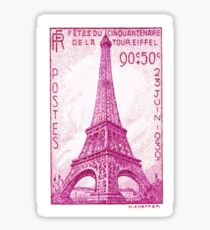 1939 France Eiffel Tower Postage Stamp Sticker