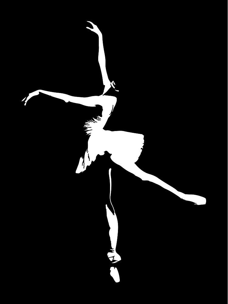 Disover Ballet dancer black and white - beautiful ballerina Premium Matte Vertical Poster